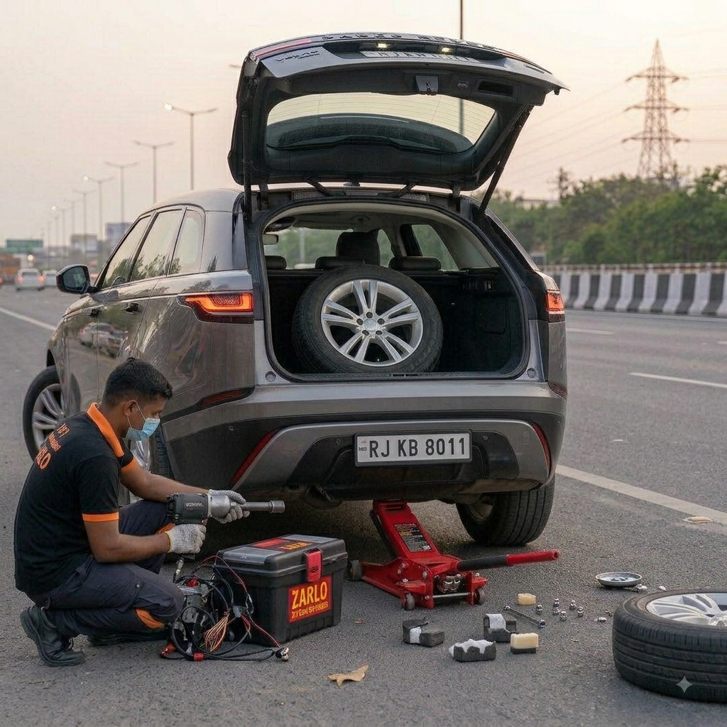 Spare Tyre Change